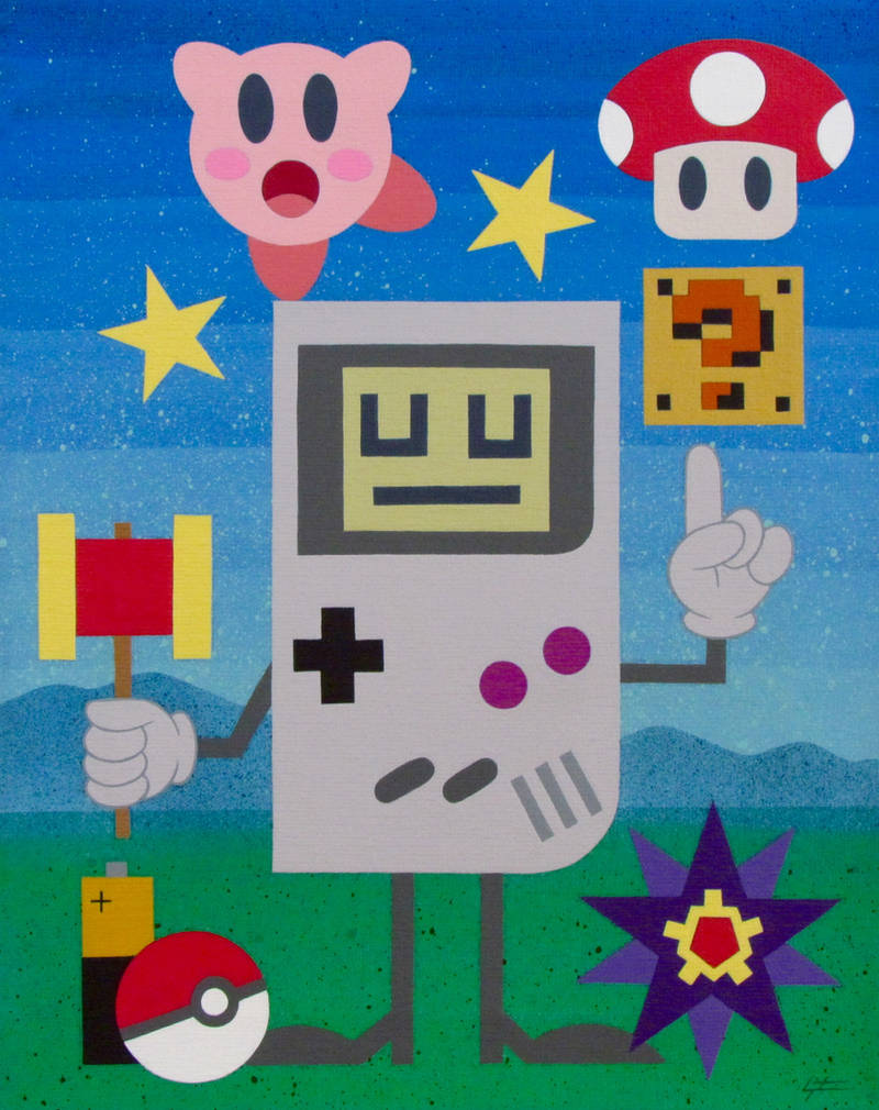 Ein Handheld auf gemustertem Hintergrund veranschaulicht den Unterschied zwischen Oberfläche und Fähigkeiten