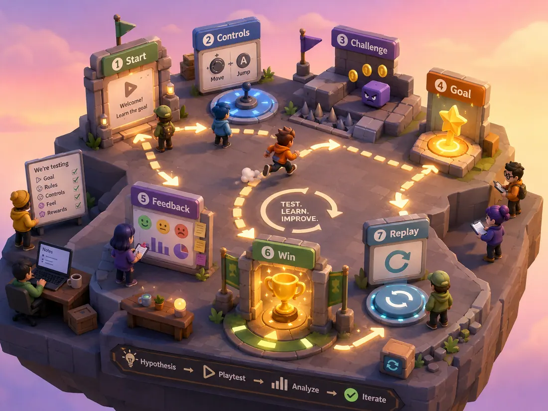 Prueba el bucle antes de crear todo el juego